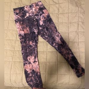 Lululemon align graphite grey & pink leggings